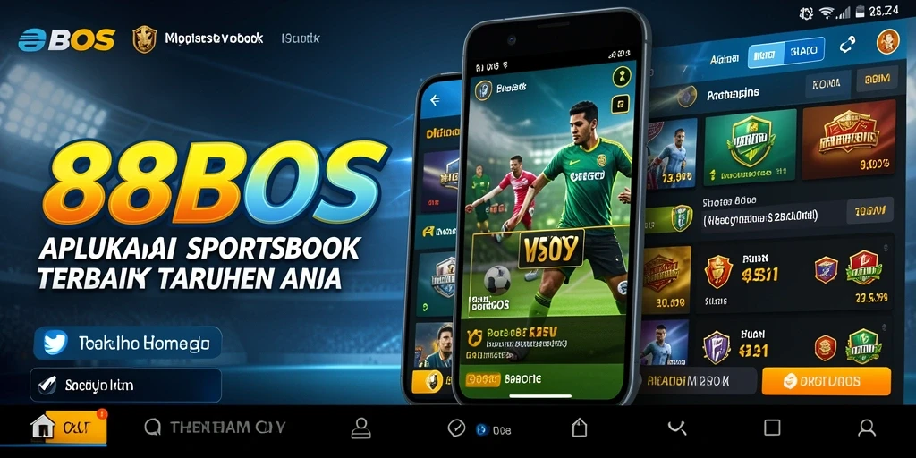 Tampilan antarmuka aplikasi 88BOS yang menarik untuk taruhan Sportsbook.