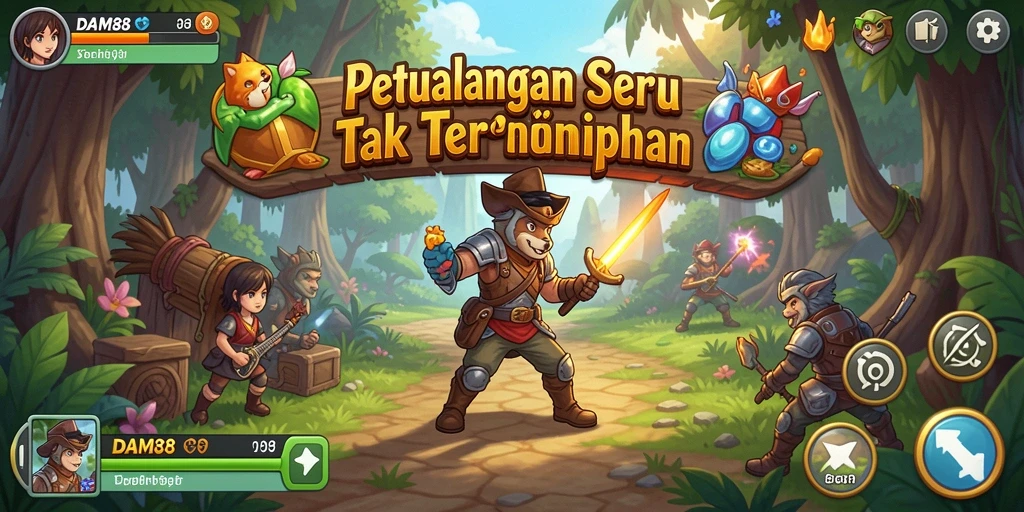 Gameplay DAM88 yang mendebarkan dalam dunia petualangan yang menawan.