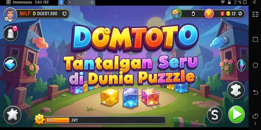 Tampilan gameplay DOMTOTO yang menantang dan mengasyikkan.