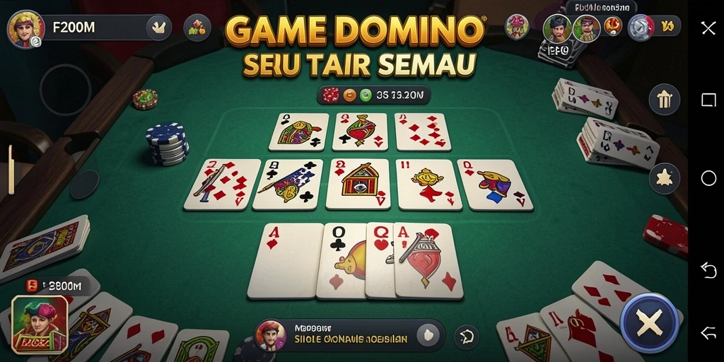 Tangkapan layar gameplay Domino F200M yang seru dan menantang.