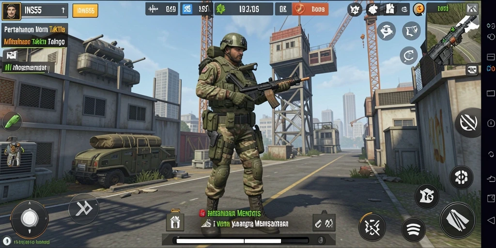 Tampilan permainan Tower Defense INS55 yang seru dan strategis.