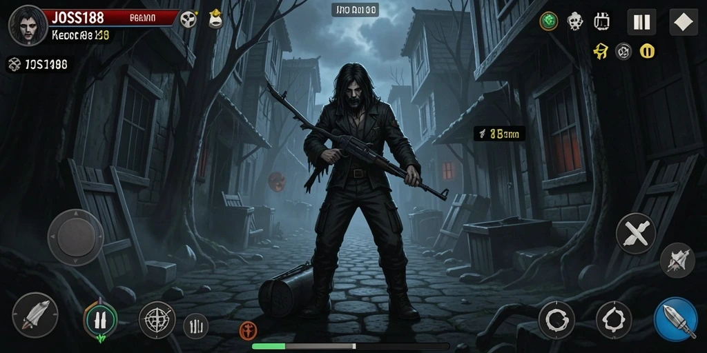 Tampilan menyeramkan JOSS188 dengan gameplay yang mencekam.