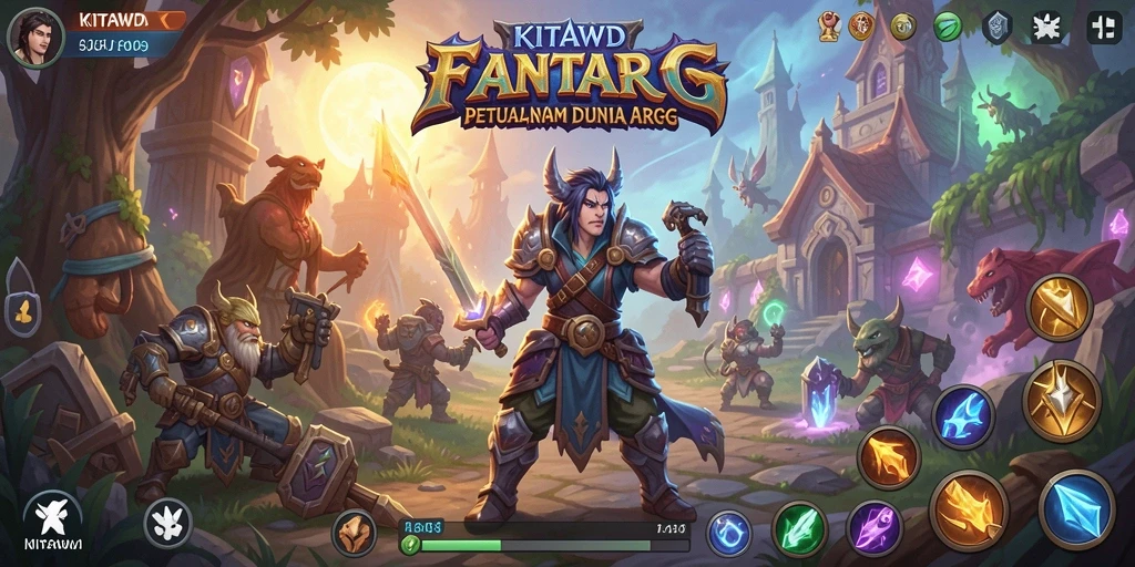 Screenshot gameplay menarik dari dunia fantasi KITAWD.