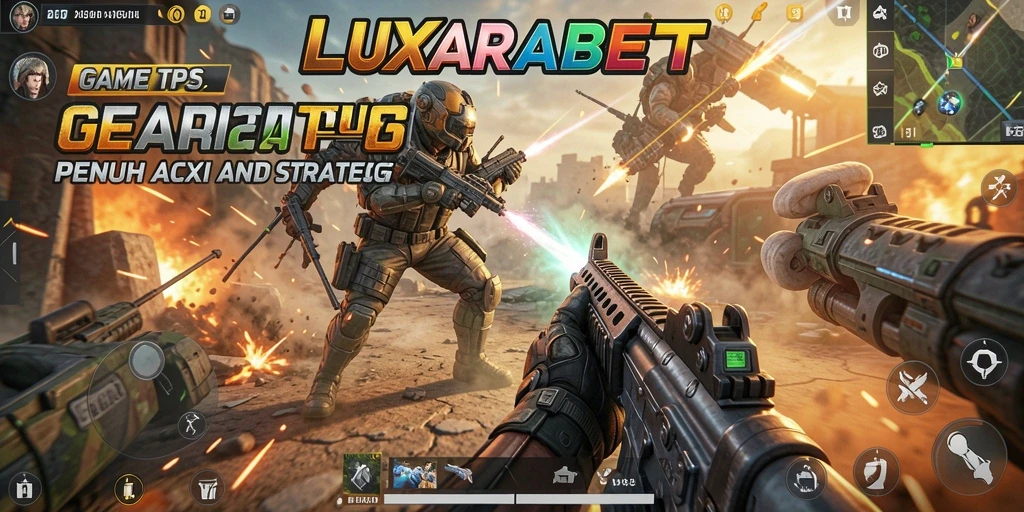 Tampilan gameplay seru dalam LUXARABET dengan aksi tembak-menembak yang mendebarkan.