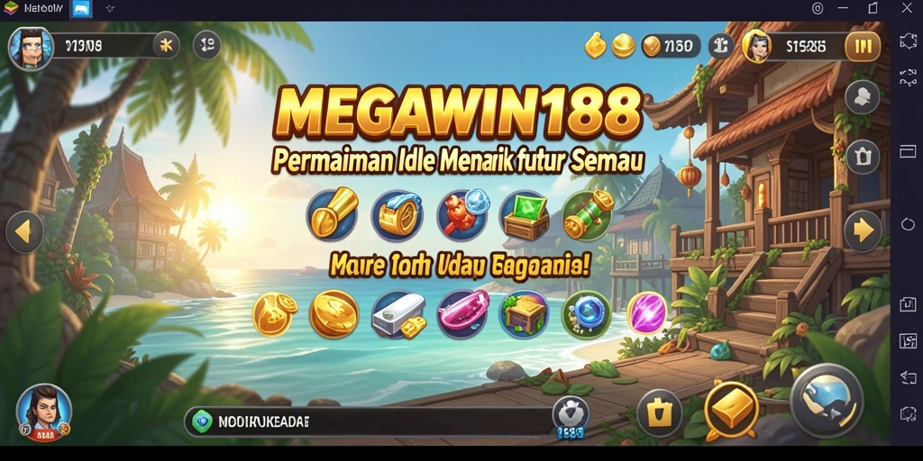 Screenshot gameplay MEGAWIN188 yang menunjukkan momen seru dalam permainan Idle.