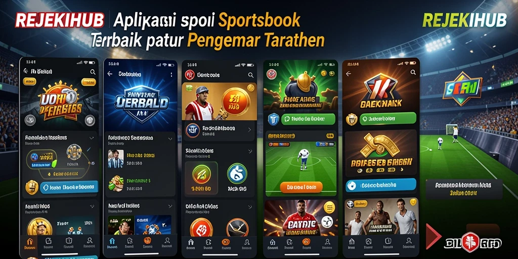 Tampilan antarmuka pengguna REJEKIHUB yang menarik untuk taruhan olahraga.