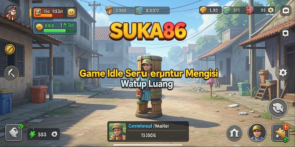 Screenshot gameplay <strong>SUKA86</strong> menunjukkan aktivitas Idle yang menyenangkan.