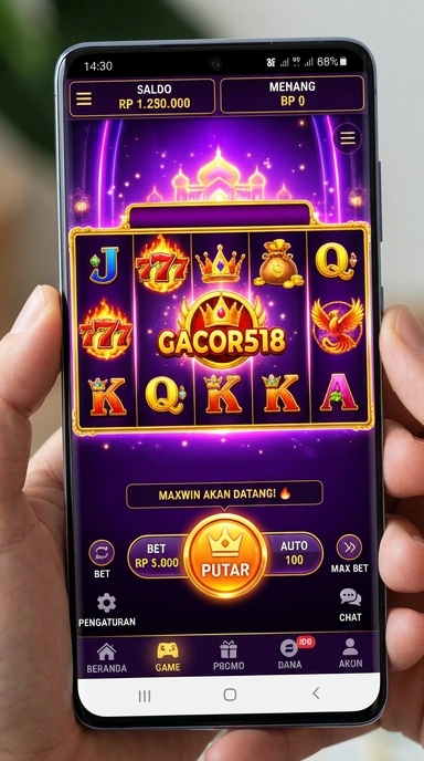 Keamanan aplikasi di gacor518 terjamin dan terpercaya.